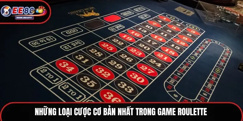 Những loại cược cơ bản nhất trong game roulette